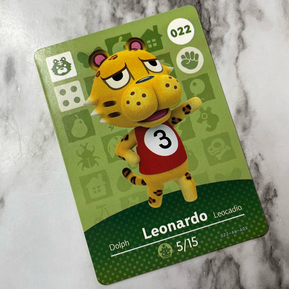 Animal Crossing Leonardo Amiibo Card
